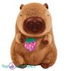 Capybara met kleine Aardbei Pluche Knuffel 23 cm – Capibara
