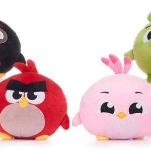 Angry Birds (Rood) Squashy Podgies Pluche Knuffel 20 cm