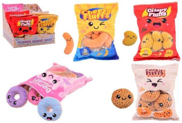 Snack Zakje met Mini Koekjes Pluche Knuffel 18 cm - Afbeelding 2