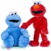 Elmo + Cookie Monster Sesamstraat Pluche Knuffel Set 38 cm