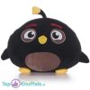 Angry Birds (Zwart) Squashy Podgies Pluche Knuffel 20 cm