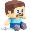 Steve Zittend Minecraft Pluche Knuffel 24 cm