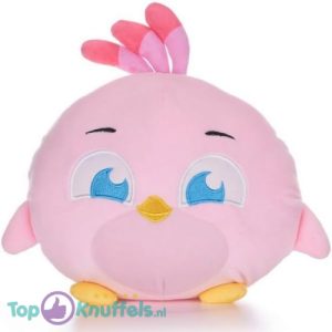 Angry Birds (Roze) Squashy Podgies Pluche Knuffel 20 cm