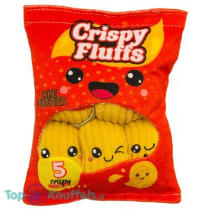 Snack Zakje met Mini Naturel Chips Pluche Knuffel 18 cm
