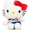 Hello Kitty Sailor Sweeties (Blauw met Wit Strepen) Pluche Knuffel 15 cm