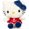 Hello Kitty Sailor Sweeties (Rood met Anker) Pluche Knuffel 15 cm