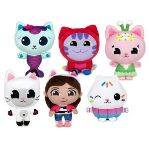 Meerminkat - Gabby’s Poppenhuis Pluche Knuffel 25 cm