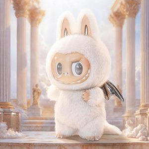 Labubu Zimomo Angel in Clouds Pluche Knuffel XL 60 cm