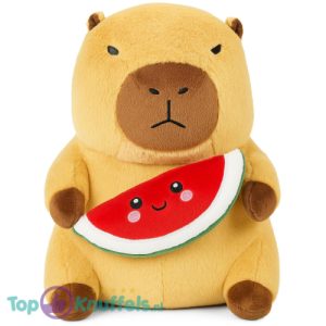 Capibara met Watermeloen Pluche Knuffel 25 cm