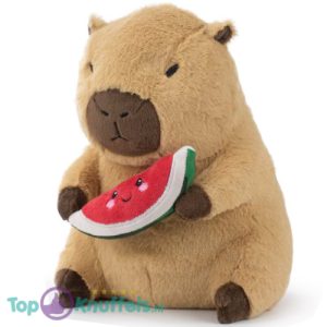 Capibara met Watermeloen Pluche Knuffel 25 cm