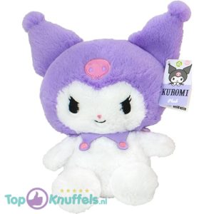 Kuromi (Paars) Hello Kitty Fluffy Pluche Knuffel 35 cm
