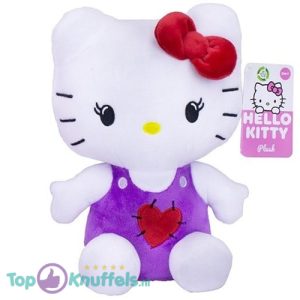 Hello Kitty (Paars/Wit) Halloween Pluche Knuffel 25 cm