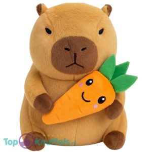 Capibara met Wortel Pluche Knuffel 25 cm