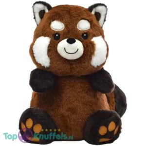 Rode Panda (Bruin) Kawaii Pluche Knuffel 22 cm