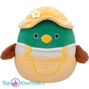 Squishmallows Avery Eend in Gele Outfit Pluche Knuffel XL 50 cm