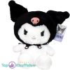 Kuromi (Zwart) Hello Kitty Fluffy Pluche Knuffel 35 cm