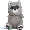 Wasbeer (Grijs) Kawaii Pluche Knuffel 22 cm