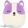 Squishmallows Candace Paarse Corgi Pluche Knuffel 20 cm
