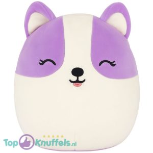 Squishmallows Candace Paarse Corgi Pluche Knuffel 20 cm