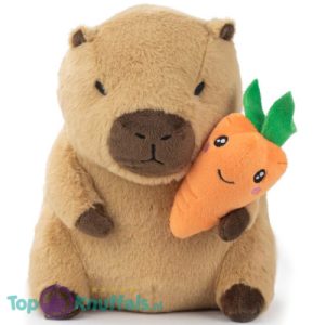 Capibara met Wortel Pluche Knuffel 25 cm
