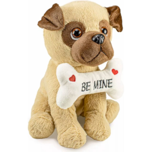 Mopshond Be Mine Pluche Knuffel Hond 30 cm