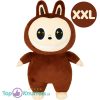 Labubu Bruin/Crème Pluche Knuffel XXL 130 cm