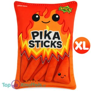 Snack Zakje met Spicy Peper Sticks Pluche Knuffel XL 50 cm