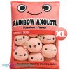Snack Zakje met Mini Axolotl Pluche Knuffel XL 50 cm
