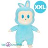 Labubu Blauw/Crème Pluche Knuffel XXL 130 cm