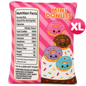 Snack Zakje met Donuts Pluche Knuffel XL 50 cm