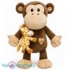 Aap met Mini Giraffe Pluche Knuffel Dier 30 cm