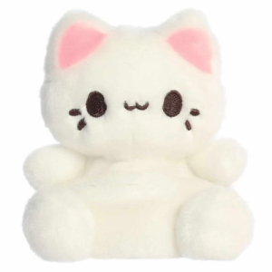 Palm Pals Tasty Peach Kat (Wit) Pluche Knuffel 15 cm