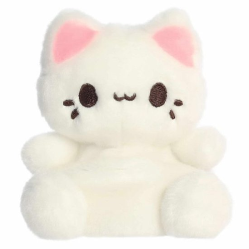 Palm Pals Tasty Peach Kat (Wit) Pluche Knuffel 15 cm