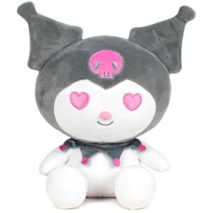 Kuromi (Grijs) Hello Kitty Pluche Knuffel 26 cm