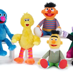 Sesamstraat Set van 8 Pluche Knuffels 40 cm