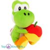 Yoshi met Appel Super Mario Bros Pluche Knuffel 25 cm