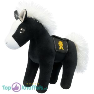 Paard (Zwart) Pluche Knuffel 30 cm