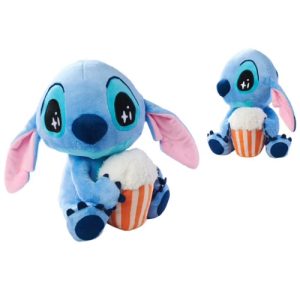 Stitch met Popcorn Disney Pluche Knuffel 30 cm