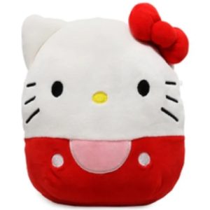 Hello Kitty (Rood) Squishy Kawaii Pluche Knuffel 22 cm
