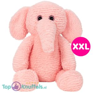 Olifant (Roze) Pluche Knuffel XXL 80 cm