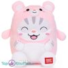 Kat in Roze Teddybeer Onesie Pyjama Kawaii Pluche Knuffel 25 cm