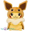 Pikachu met Eevee Poncho Pokémon Pluche Knuffel 30 cm