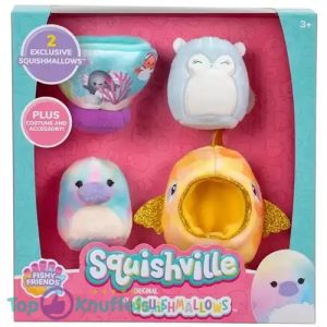 Fishy Friends Squishville Squishmallows Pluche Knuffel (4 delig) 20 cm
