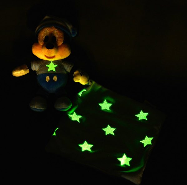 Mickey Mouse Knuffeldoekje (Glow In The Dark) Pluche Knuffel 25 cm - Afbeelding 2