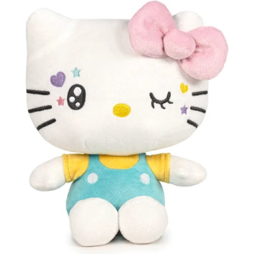 Hello Kitty In Our Eyes (Turquoise) Pluche Knuffel 17 cm