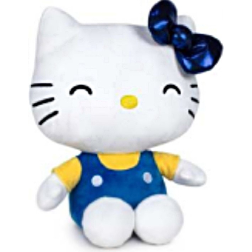 Hello Kitty (Blauw/Geel) 50th Anniversary Pluche Knuffel 18 cm