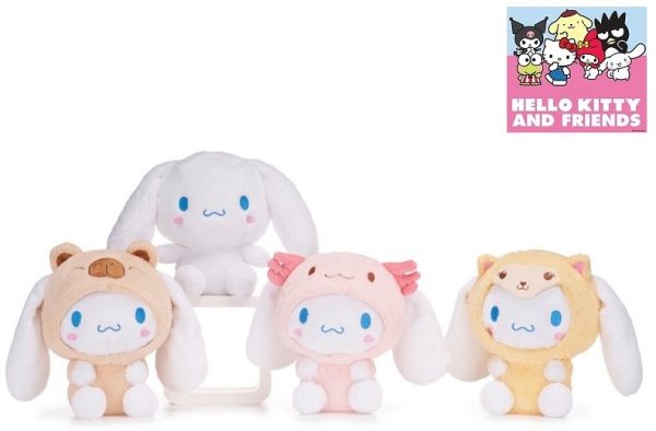 Cinnamoroll Axolotl Hello Kitty Pluche Knuffel 27 cm - Afbeelding 2