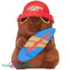 Capibara met Surfplank Pluche Knuffel 26 cm