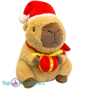Capibara Kersmuts en Cadeau Pluche Knuffel 26 cm
