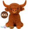 Stier (Bruin) Pluche Knuffel XXL 100 cm